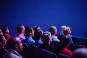 people attending a presentation